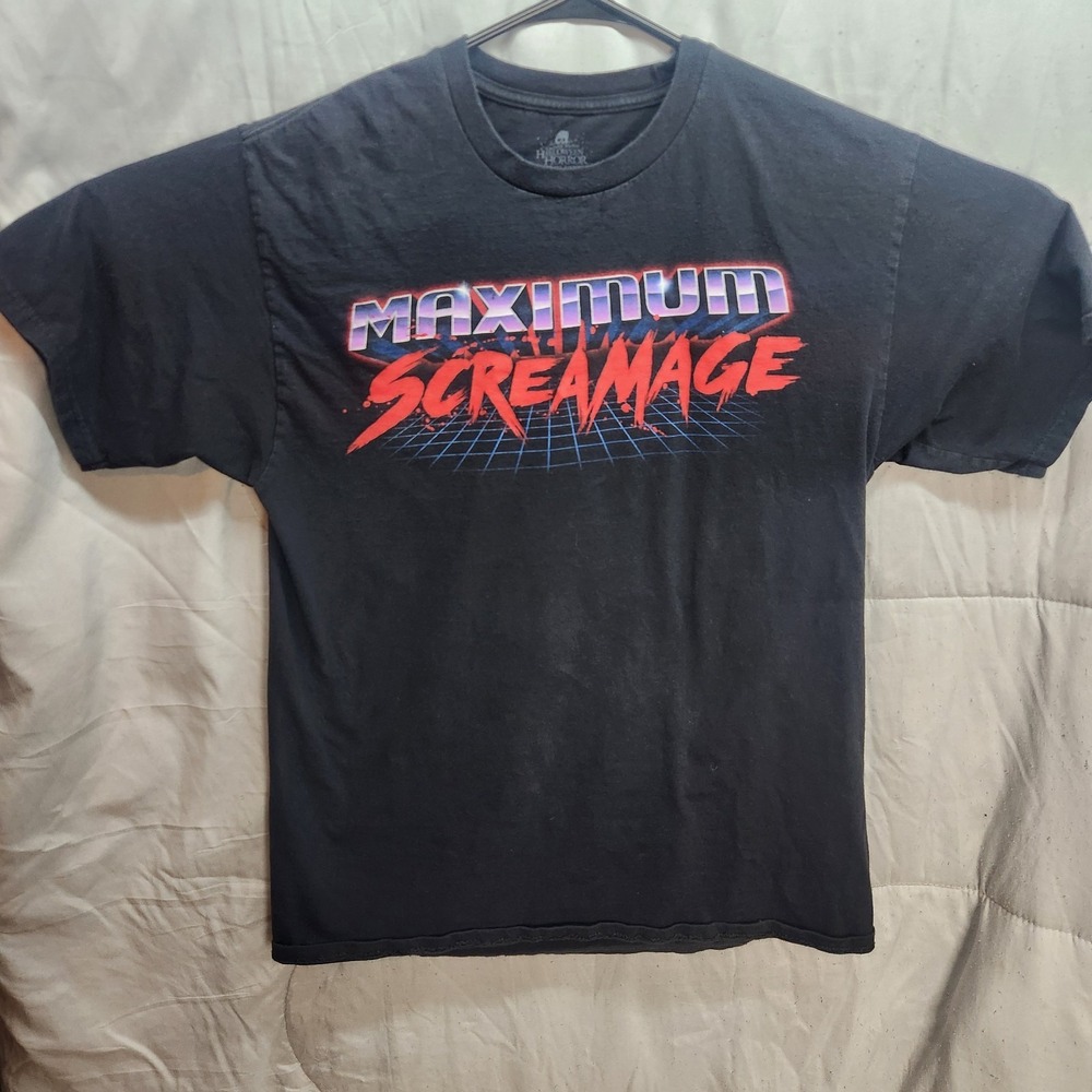 2019 UNIVERSAL STUDIOS HALLOWEEN HORROR NIGHTS MAXIMUM SCREAMAGE T-Shirt M park